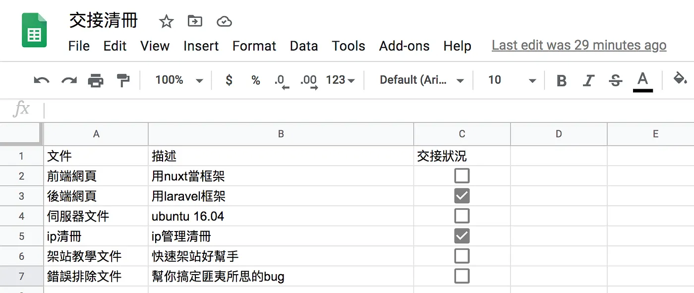 STEP 1: 結合Google Sheet的衍生應用（圖 1）