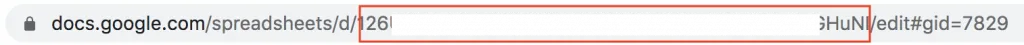 2.2 取得自己的 spreadsheetId 並加入程式(圖 8)