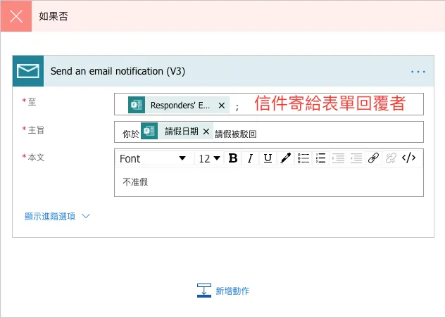 STEP 9 : 填寫 email 內容(圖 19)