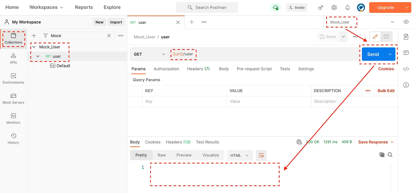 STEP 2：設計 Mock Server response（圖 7）