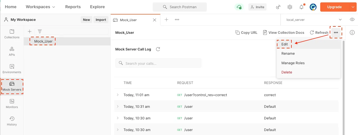 STEP 1 : 編輯 Mock server（圖 24）