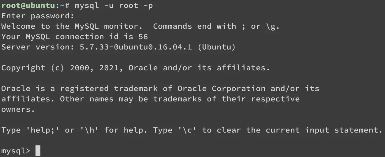 看到類似上方的 MySQL 資訊就代表你安裝成功嚕！