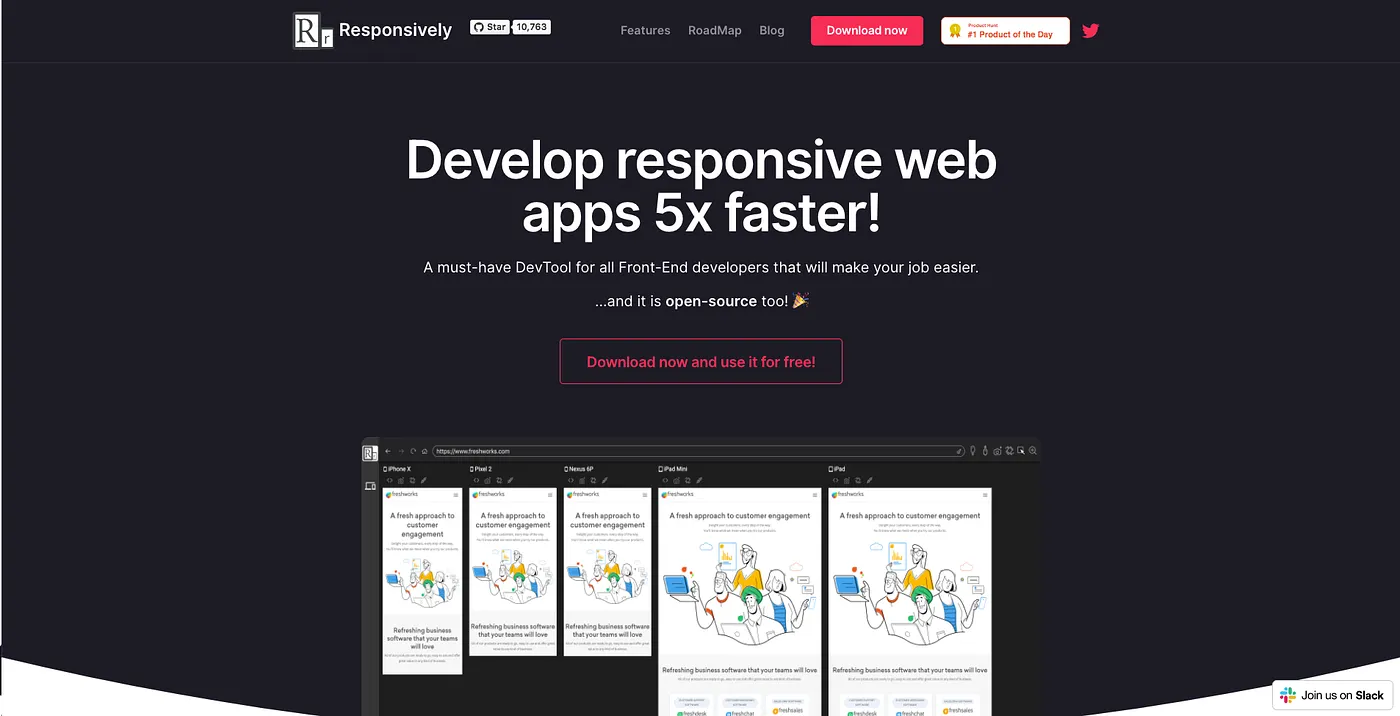 Responsively — 前端工程師必備 RWD 神器，在一個視窗瀏覽所有尺寸的網頁（圖 1）