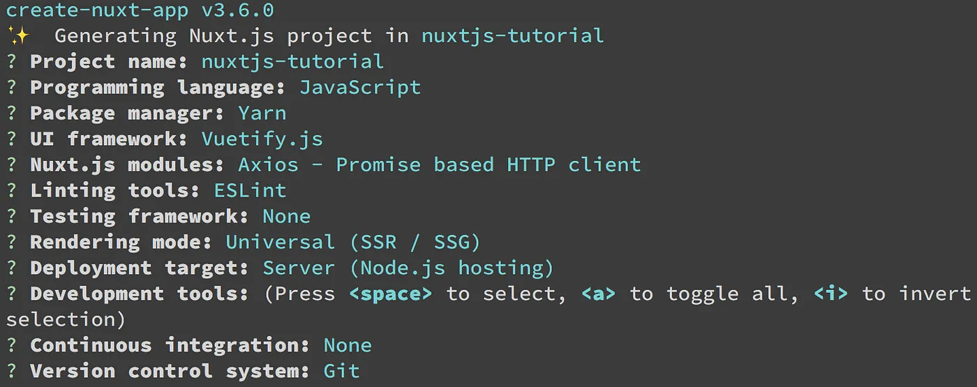 創建 Nuxt.js 專案(圖 2)