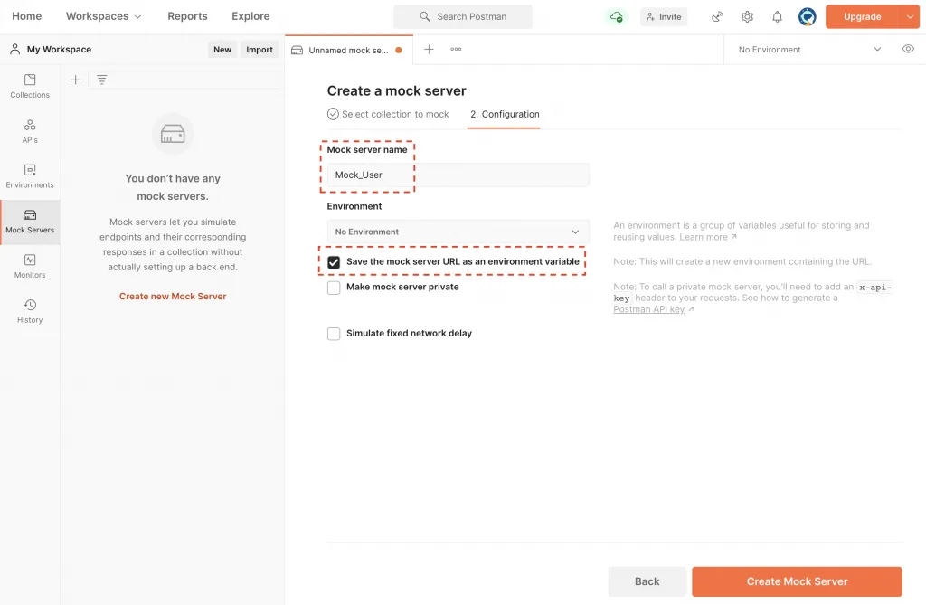 2.2 用 Postman 建立 Mock Server（圖 3）