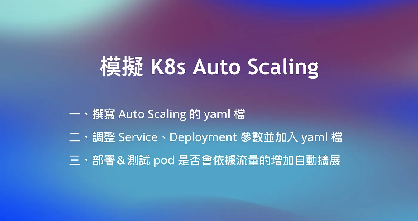 模擬 K8s Auto Scaling(可在 Local 端測試)(圖 1)