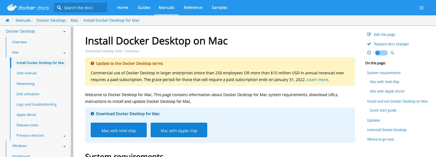 這邊建議順便註冊一組 Docker 帳號，方便你日後的操作。