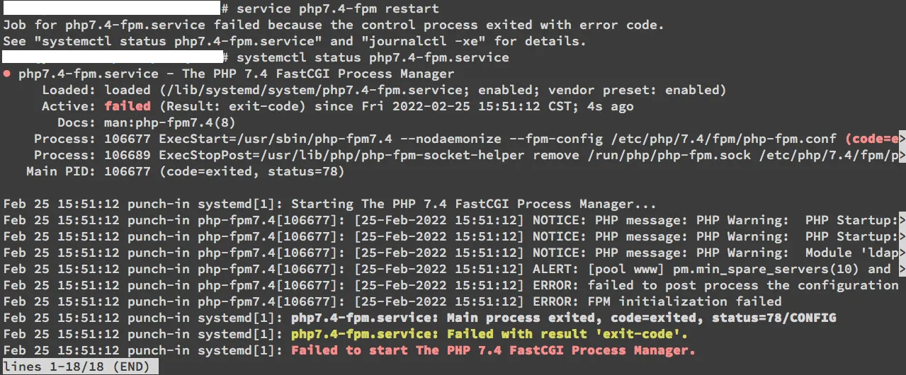 STEP 2:完成後後重啟 php fpm(圖 5)