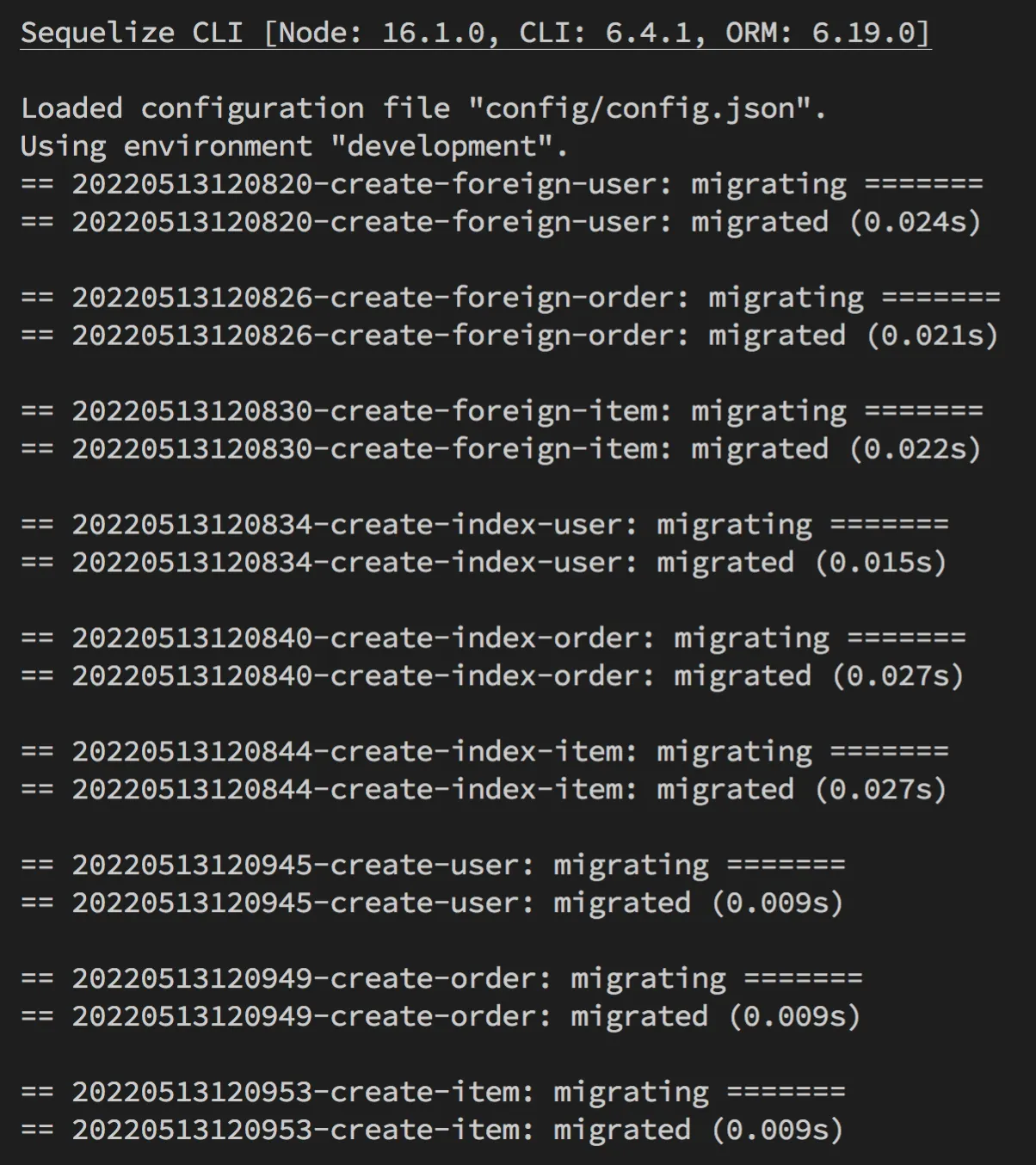 建立測試各種情境的 Table