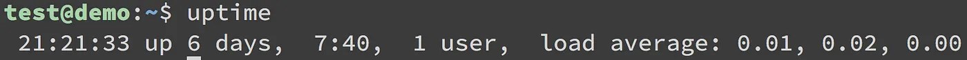 Server 啟動多久了（uptime）（圖 10）