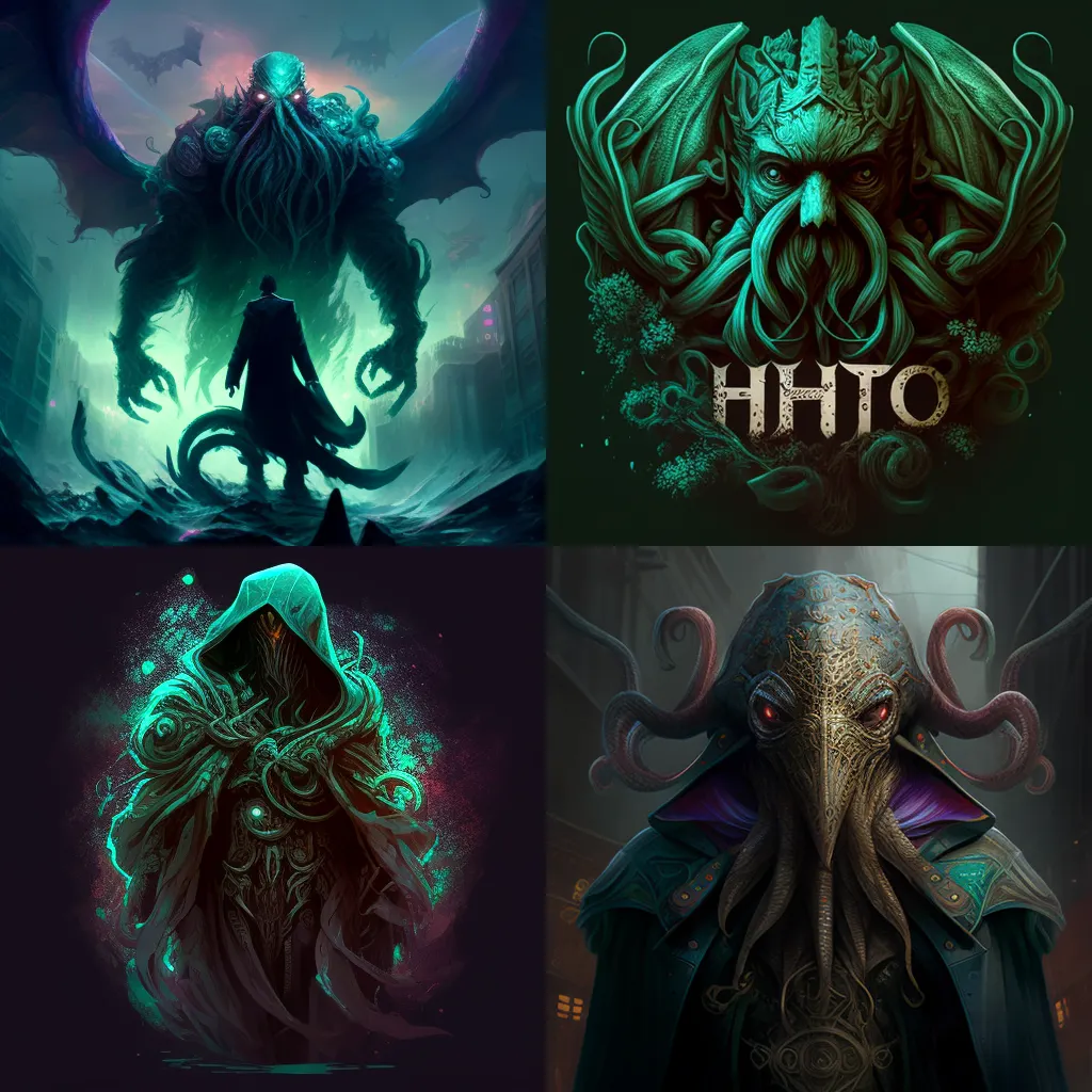 hero, universe , A stylized Cthulhu Mythos, anti-utopia（英雄，宇宙，克蘇魯神話，反烏托邦）