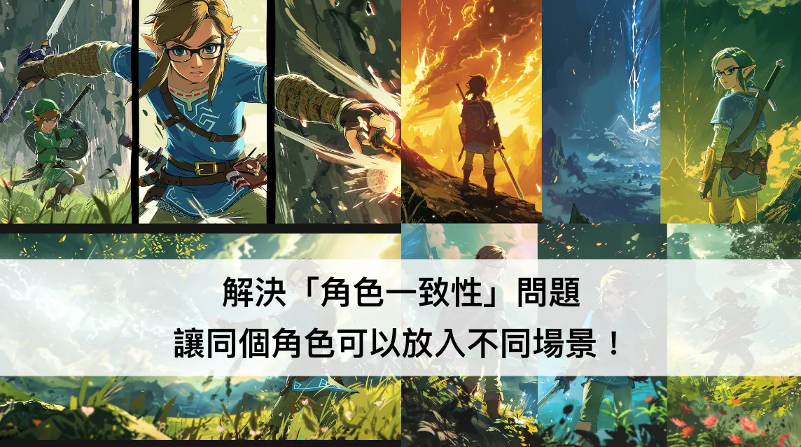 用 Midjourney Character Reference（cref） 解決「角色一致性」問題，讓同個角色可以放入不同場景！（圖 1）