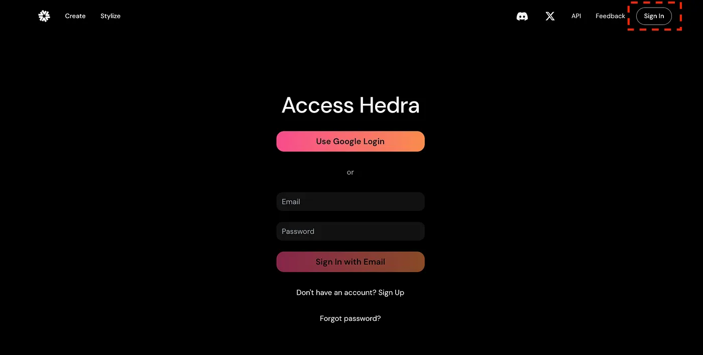 註冊 Hedra AI（圖 2）