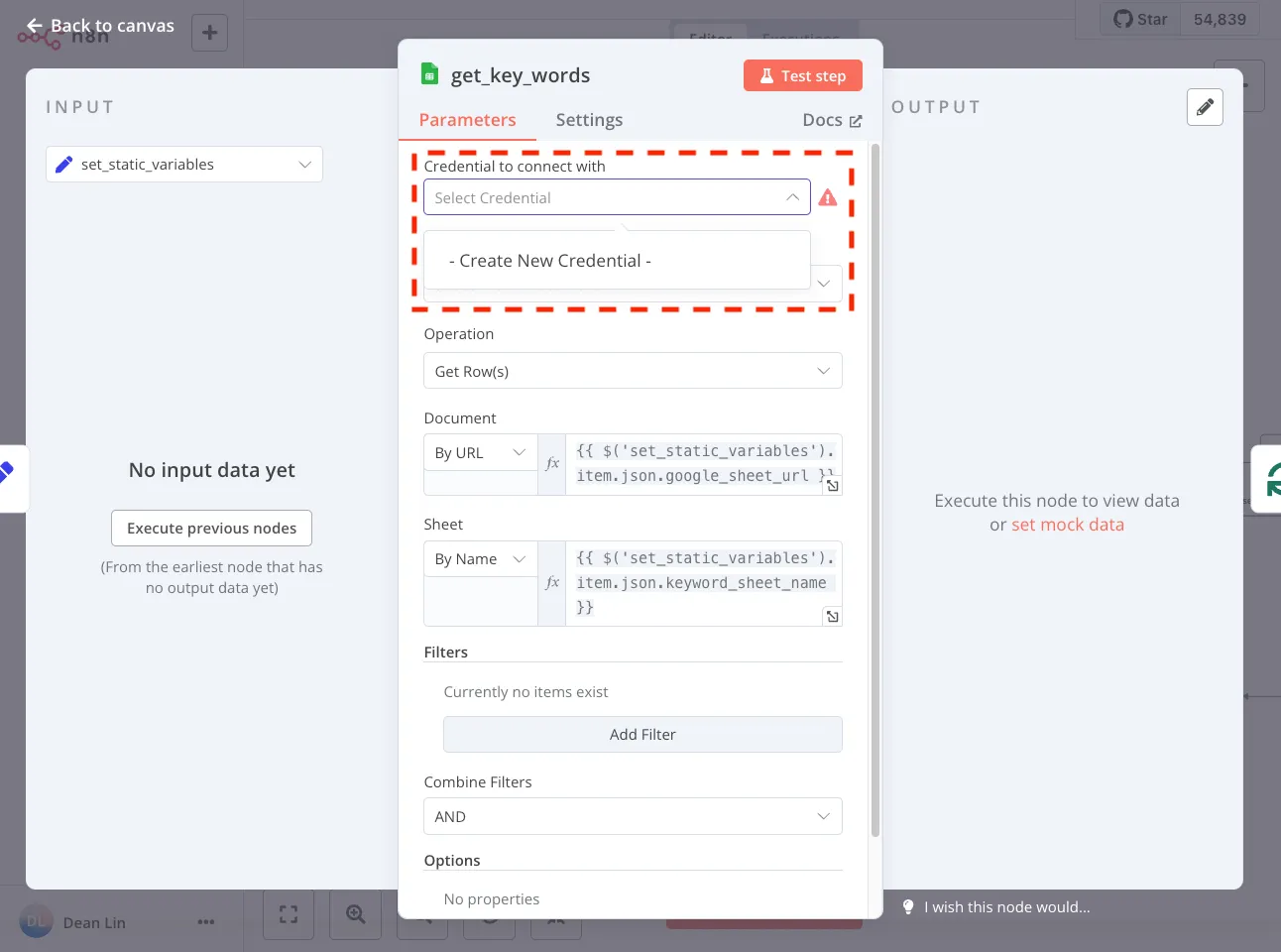 建立 Google Sheets API 的 Credential（圖 10）