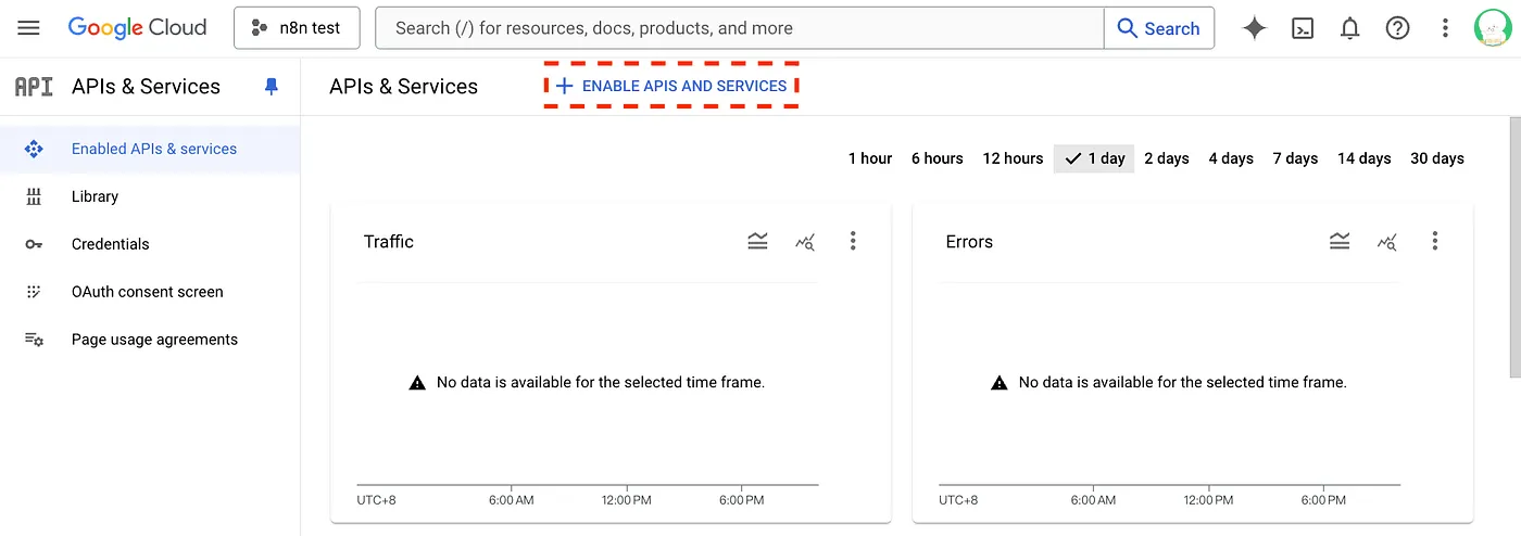 建立 Google Sheets API 的 Credential（圖 14）