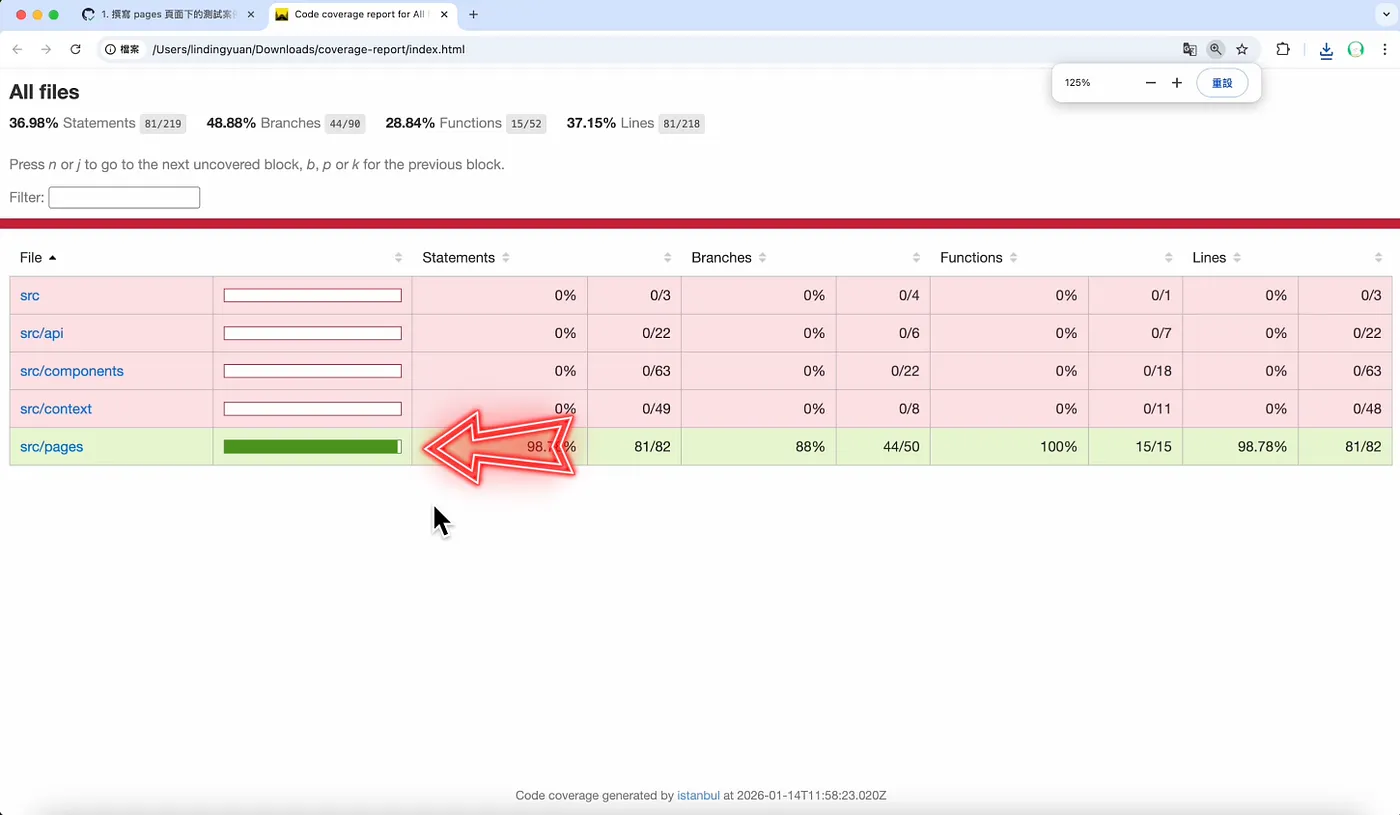 三、用 GitHub Action 執行自動化測試(圖 41)