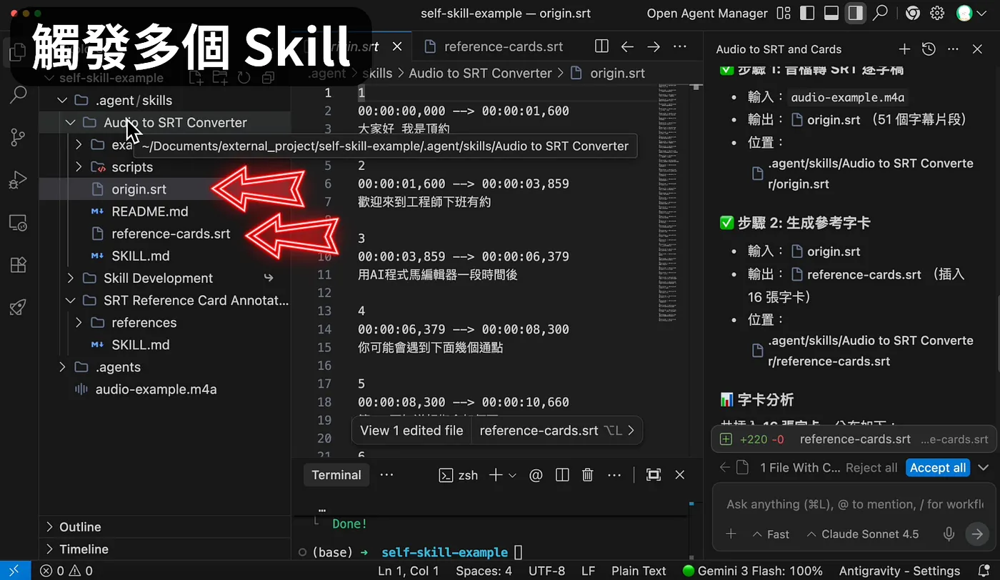 觸發多個 Skill（圖 29）