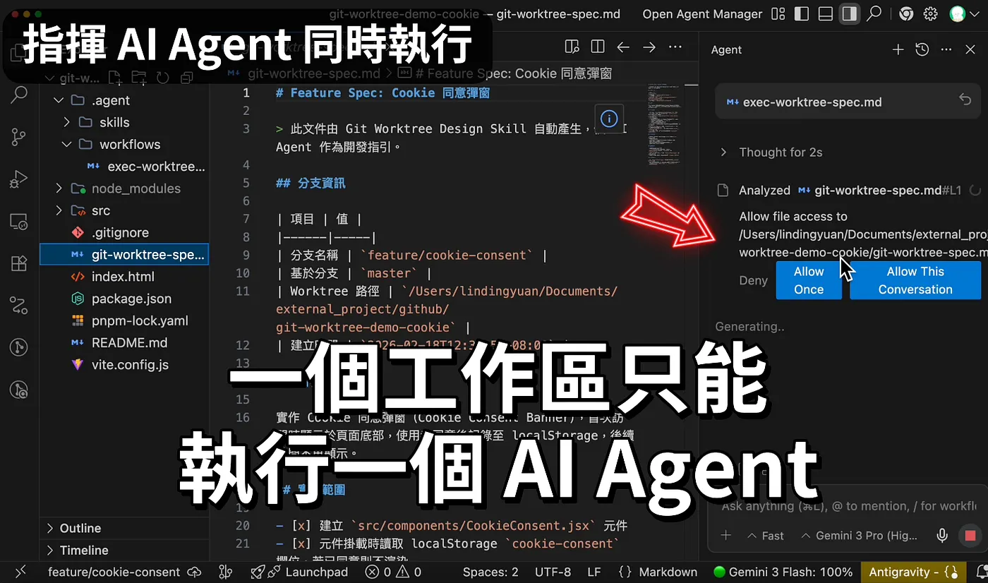 ④ 指揮多個 AI Agents 同時執行(圖 32)