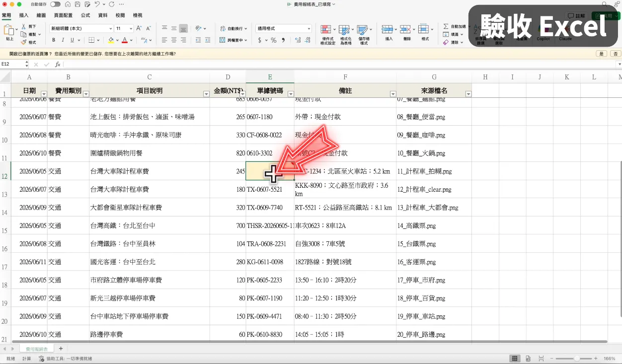 驗收 Excel（圖 18）