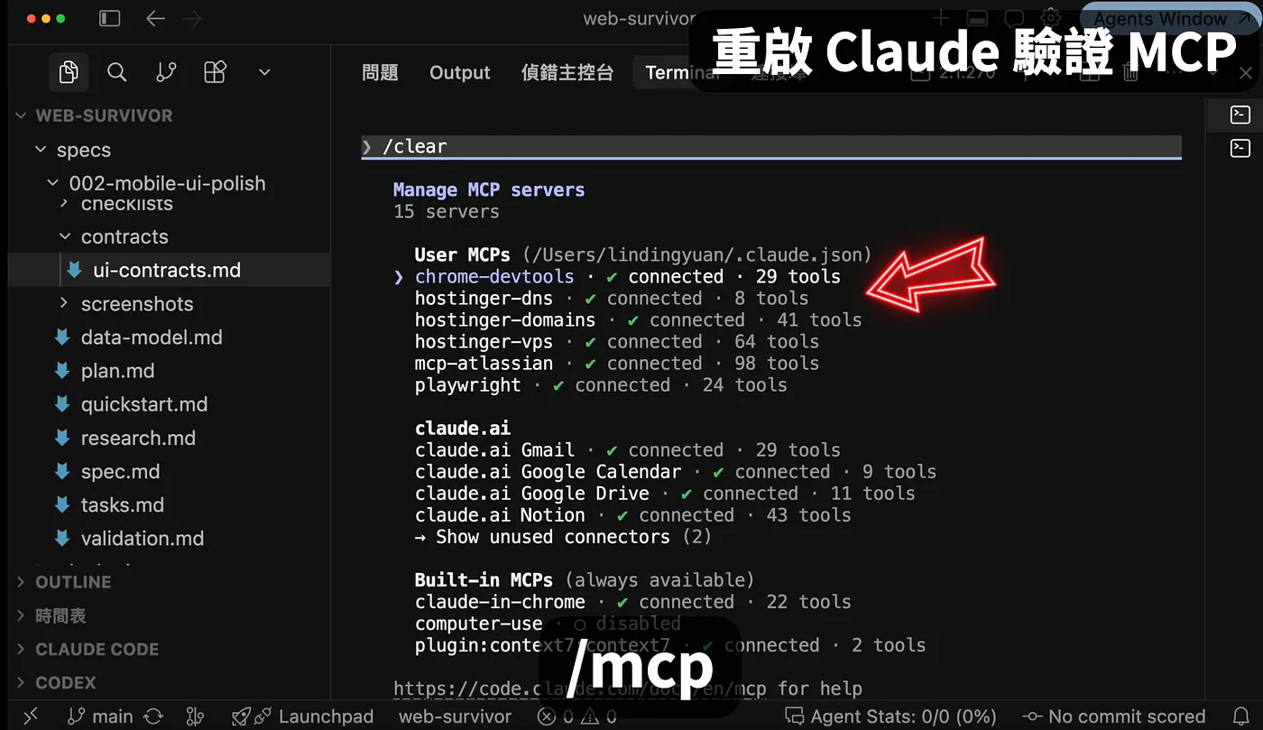 安裝 Hostinger MCP(圖 45)