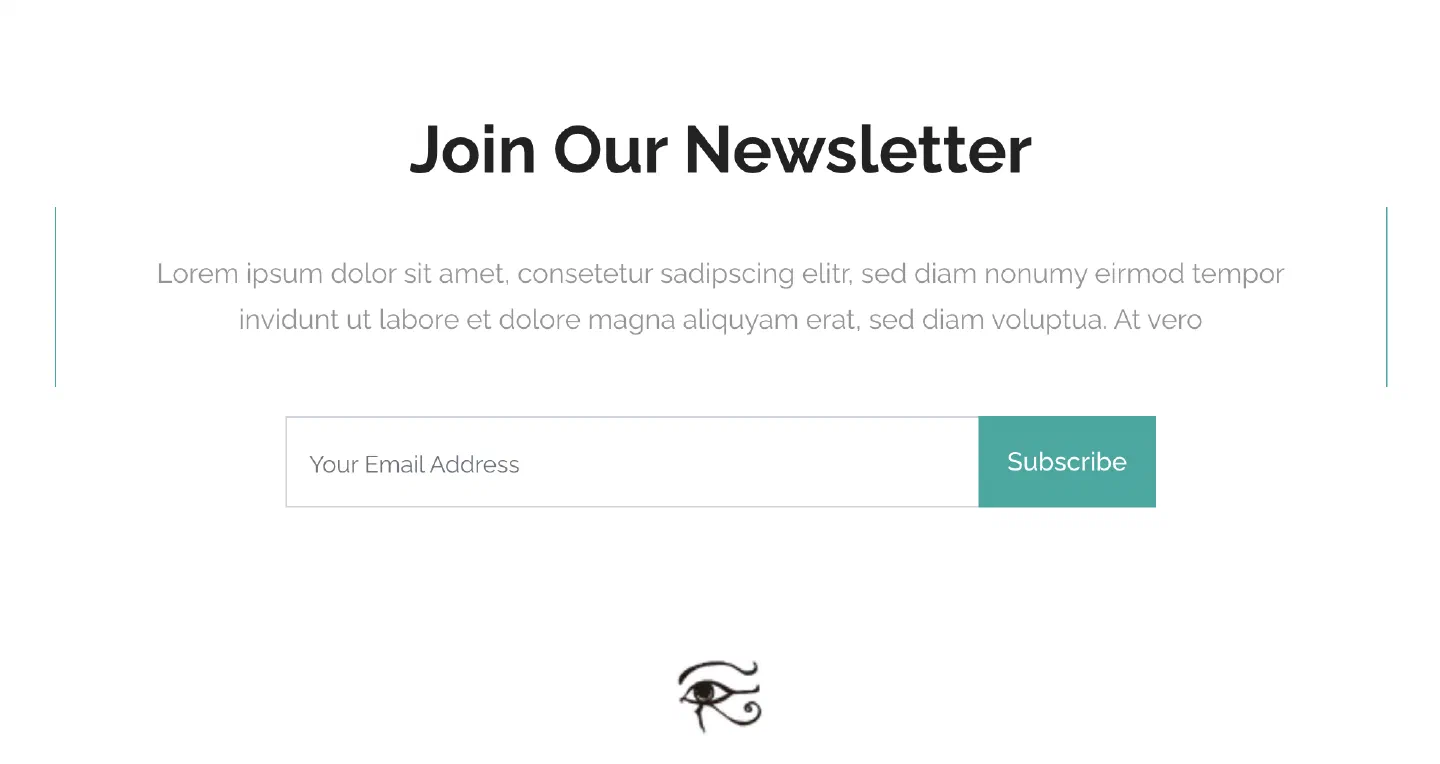 Join Our Newsletter 電子報訂閱區塊